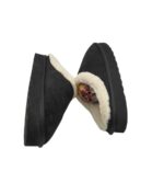 Cizme dama 41, material textil, negru, imblanite - imagine 4