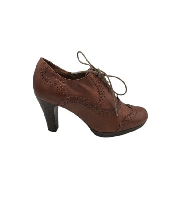 Pantofi dama Tamaris 38, piele, maro - imagine 1