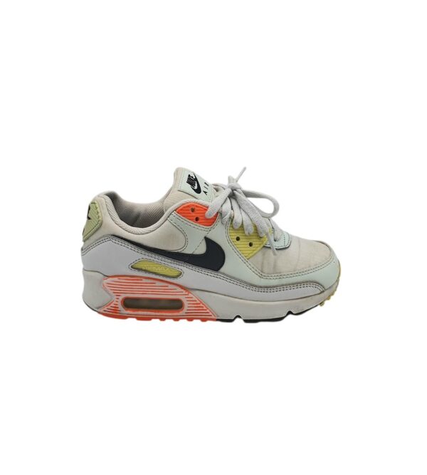 Adidasi dama Nike 38, piele, material textil, alb - imagine 1