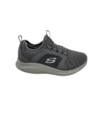 Adidasi barbati Skechers 41, material textil, gri