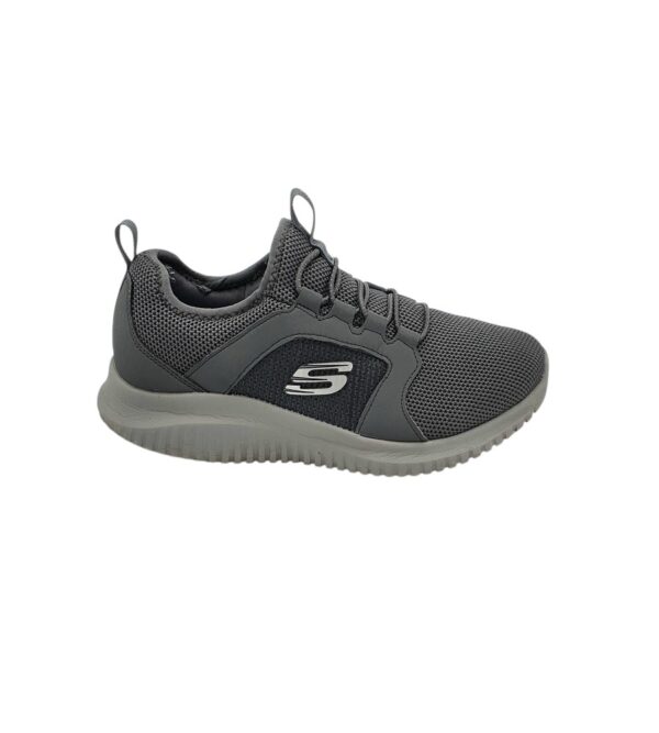 Adidasi barbati Skechers 41, material textil, gri - imagine 1