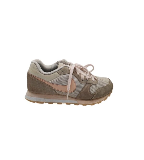 Adidasi dama Nike 38, material textil, imitatie de piele, gri bej - imagine 1