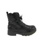 Ghete dama Tom Tailor 39, imitatie de piele, negru