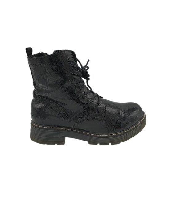 Ghete dama Tom Tailor 39, imitatie de piele, negru - imagine 1