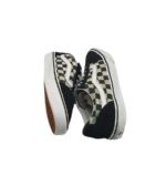 Tenisi dama Vans 37, piele intoarsa, material textil, alb negru - imagine 4