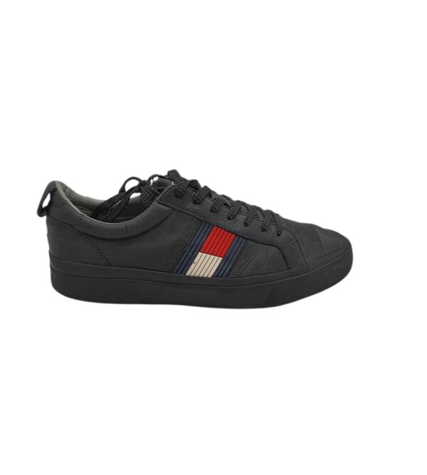 Tenisi barbati Tommy Hilfiger 44, piele, negru - imagine 1