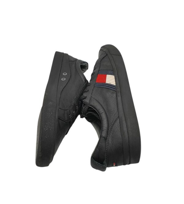 Tenisi barbati Tommy Hilfiger 44, piele, negru - imagine 4