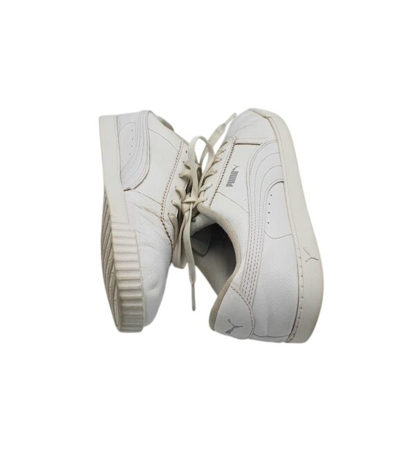 Adidasi dama Puma 39, imitatie de piele, alb - imagine 4