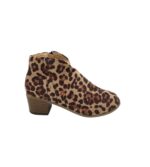 Botine dama 40, material textil, maro