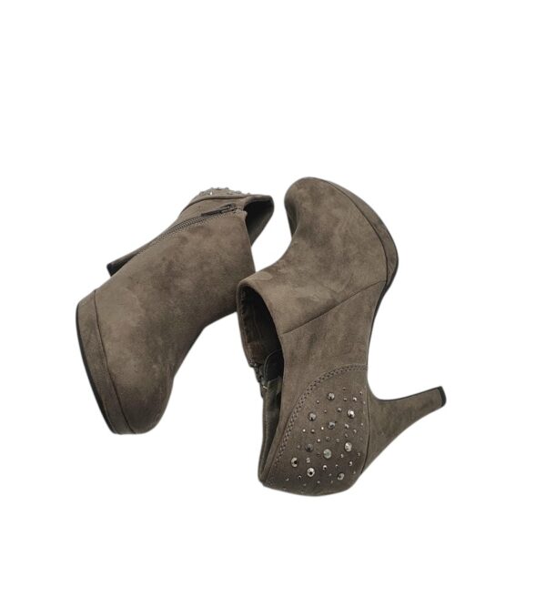 Botine dama Street Shoes 39, material textil, bej - imagine 4