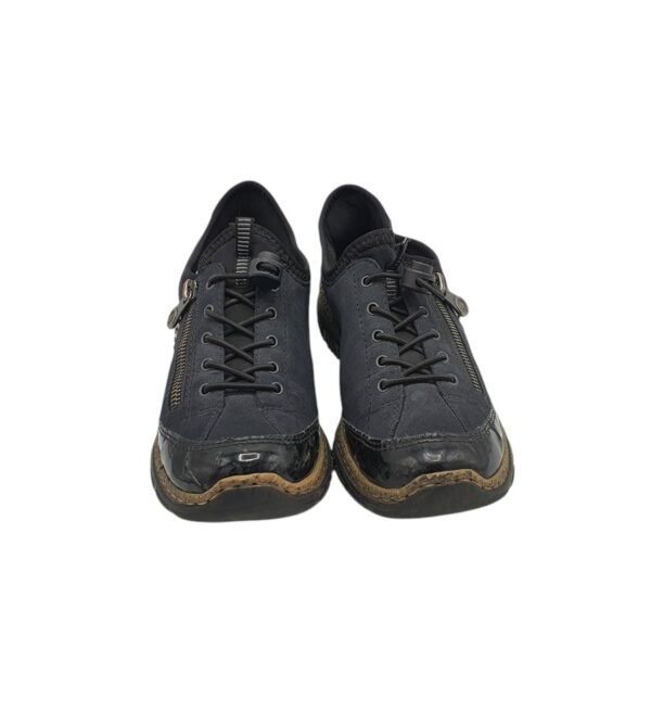 Adidasi dama Rieker 39, imitatie de piele, negru - imagine 3