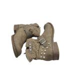 Botine dama Rieker 37, imitatie de piele, bej - imagine 4