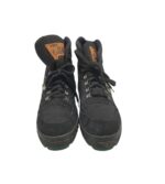 Ghete dama Trekking 39, imitatie de piele, piele intoarsa, , negru - imagine 3