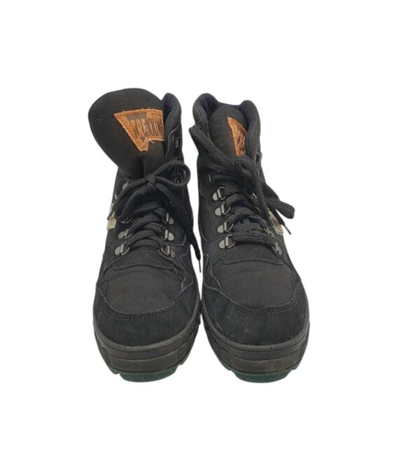 Ghete dama Trekking 39, imitatie de piele, piele intoarsa, , negru - imagine 3