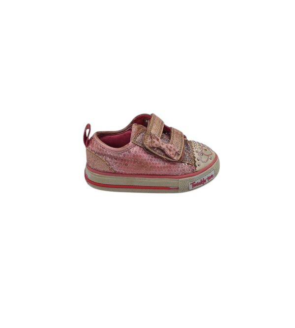 Tenisi copii Skechers 24, material textil, roz - imagine 1