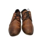Pantofi barbati  Venturini 43, piele, maro - imagine 3