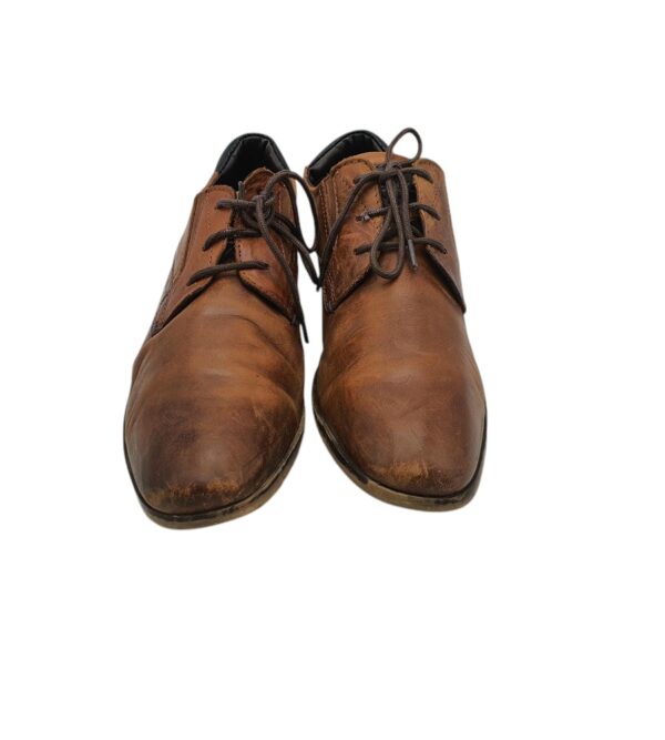 Pantofi barbati  Venturini 43, piele, maro - imagine 3