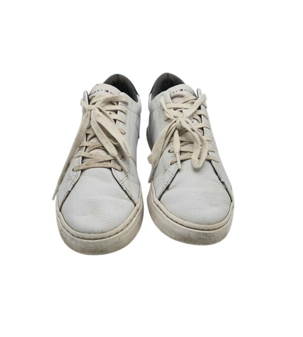Tenisi barbati Tommy Hilfiger 44, imitatie de piele, alb - imagine 3