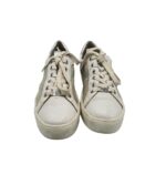 Tenisi dama Caprice 38, piele, alb gri - imagine 3