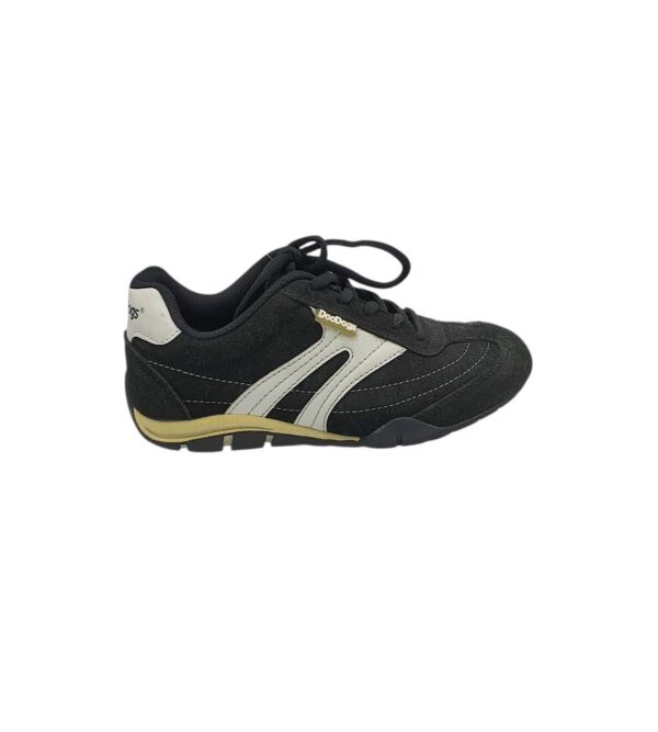 Adidasi dama Doodogs 37, piele intoarsa, imitatie de piele, negru - imagine 1