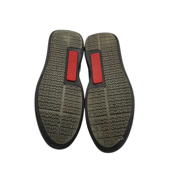 Adidasi barbati Toffeln 42, material textil, imitatie de piele, negru - imagine 5