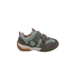 Adidasi copii Superfit 31, piele intoarsa, gri albastru