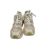 Adidasi dama Nike 39, material textil, piele,  bej - imagine 3