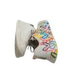 Adidasi dama Skechers 39, imitatie de piele, alb - imagine 4