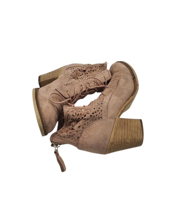 Botine dama Graceland 38, material textil, bej - imagine 4