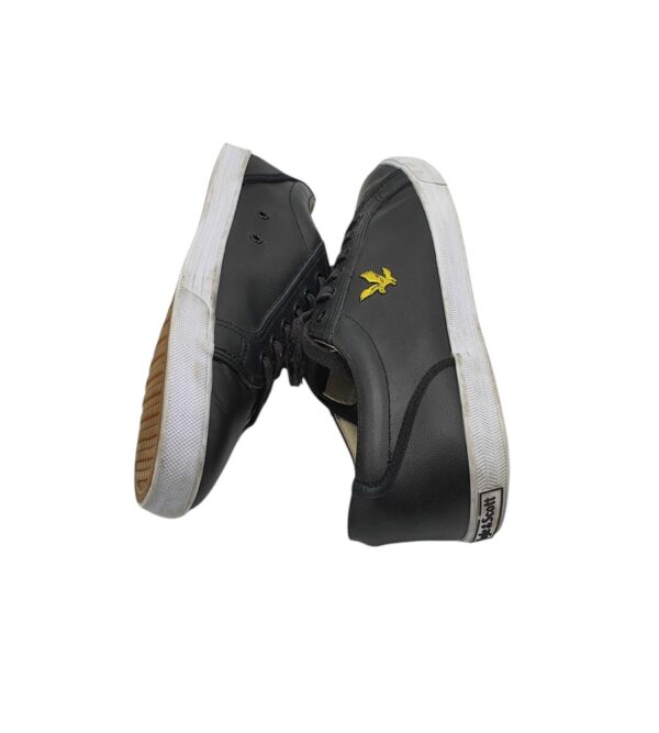 Tenisi barbati Lyle & Scott 44, piele, negru - imagine 4