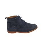 Ghete dama Next 45, piele intoarsa, bleumarin