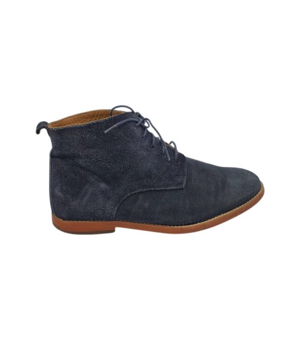 Ghete dama Next 45, piele intoarsa, bleumarin - imagine 1