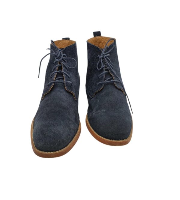 Ghete dama Next 45, piele intoarsa, bleumarin - imagine 3