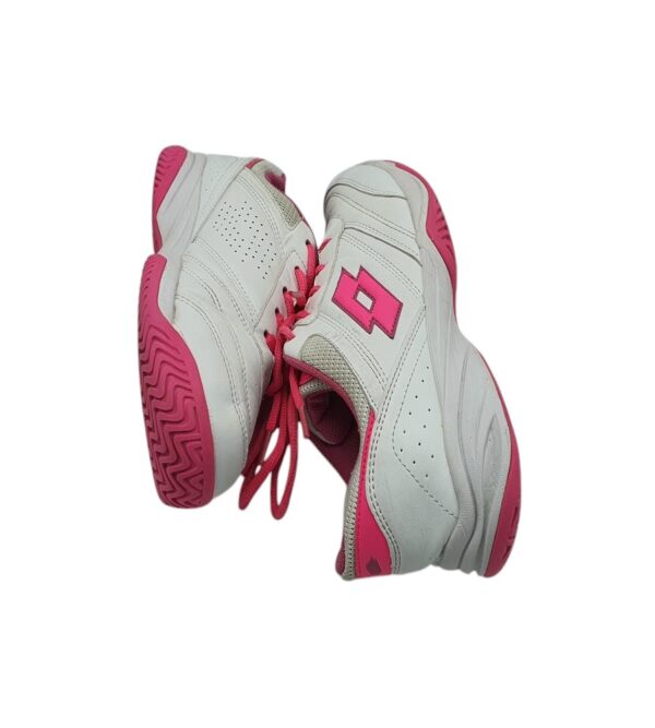 Adidasi dama Lotto 39, imitatie de pielel, alb - imagine 4