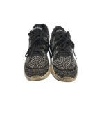 Adidasi dama Fashion 40, material textil, negru alb - imagine 3
