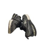 Adidasi dama Fashion 40, material textil, negru alb - imagine 4
