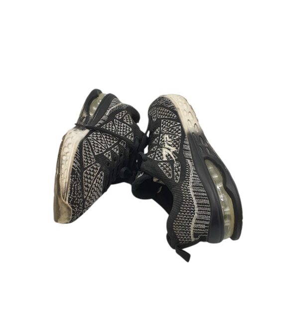 Adidasi dama Fashion 40, material textil, negru alb - imagine 4