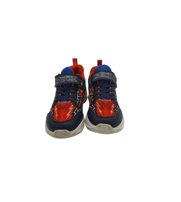 Adidasi copii Geox 28, material textil, albastru rosu - imagine 3