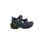 Sandale copii 27, imitatie de piele, negru albastru