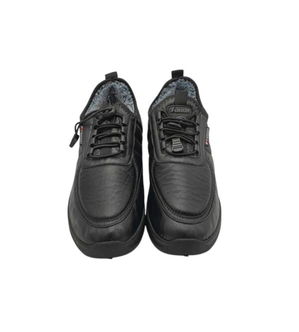 Ghete barbati Fashion 41, imitatie de piele, negru, imbanite - imagine 3