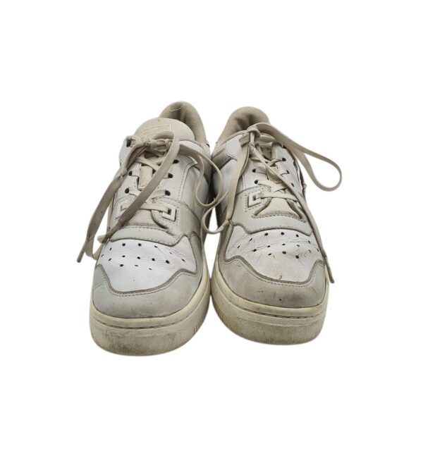 Adidasi dama Yommy Hilfiger 38, piele, alb gri - imagine 3