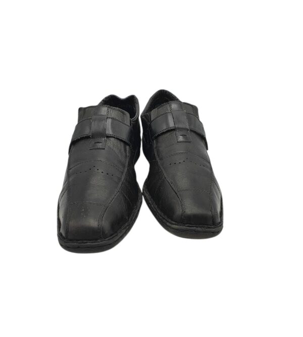 Pantofi dama Rieker 45, piele, negru - imagine 3