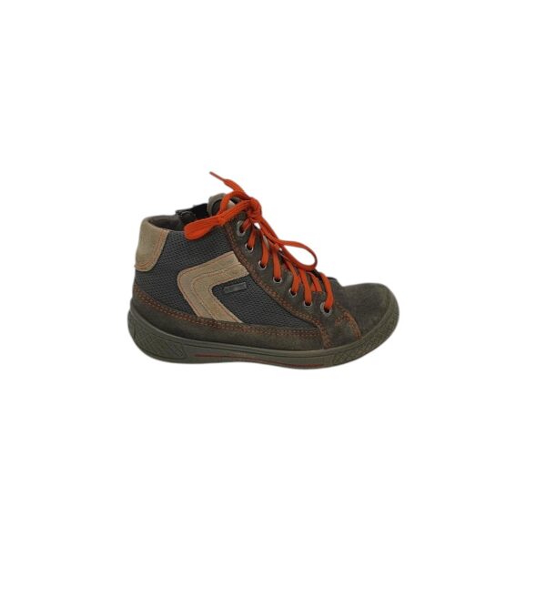 Adidasi copii Superfit 29, material textil, piele intoarsa, maro - imagine 1