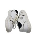 Adidasi barbati New Yorker 42, imitatie de piele, material textil, alb - imagine 4