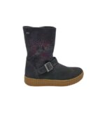 Cizme copii Lurchi 35, piele intoarsa, material textil, gri