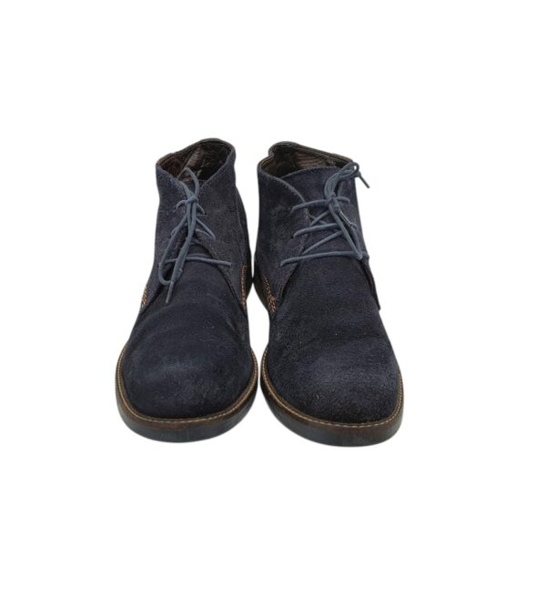 Ghete barbati Bugatti 41, piele intoarsa, bleumarin - imagine 3