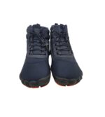 Ghete barbati 46, material textil, imitatie de piele, bleumarin, imblanite - imagine 3