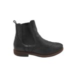Botine dama Anna Field 39, piele, negru