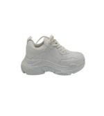 Adidasi dama Nly 36, imitatie de piele, alb