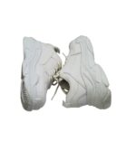 Adidasi dama Nly 36, imitatie de piele, alb - imagine 4